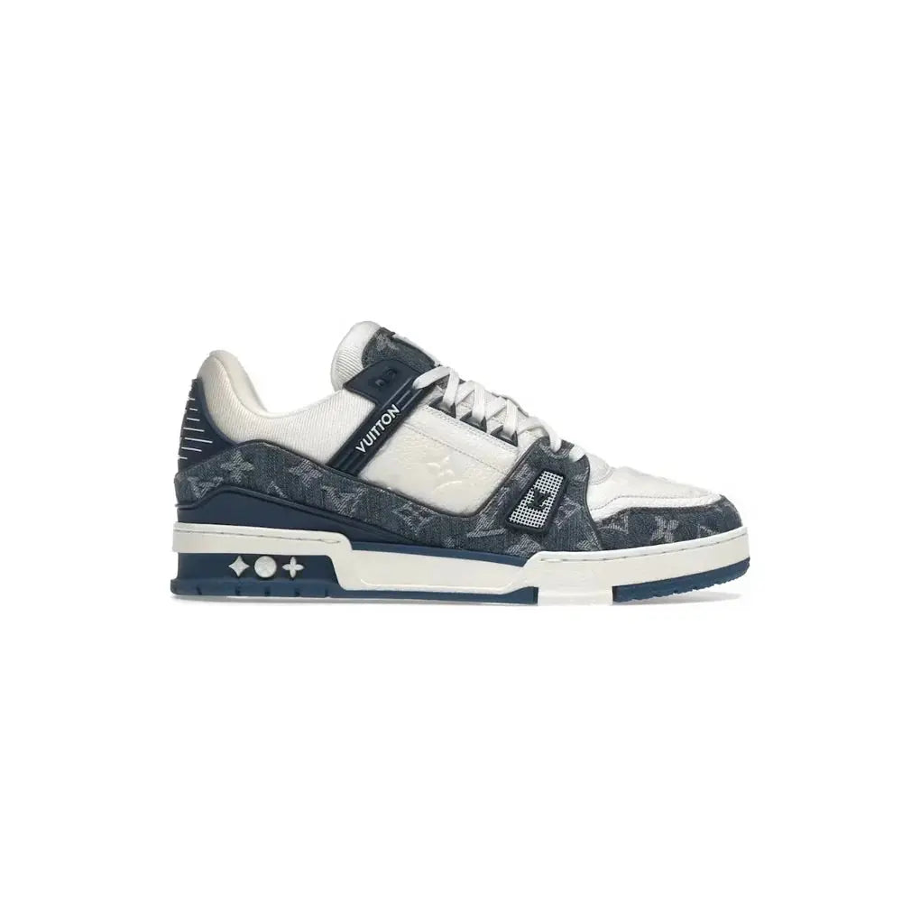 Sneakers Trainer en Denim Monogramme Bleu et Blanc NEUTRAL.co
