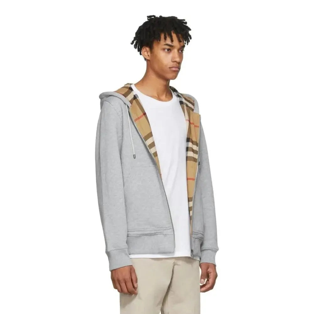 Sweat-shirt en coton Zippé coloris gris NEUTRAL.co