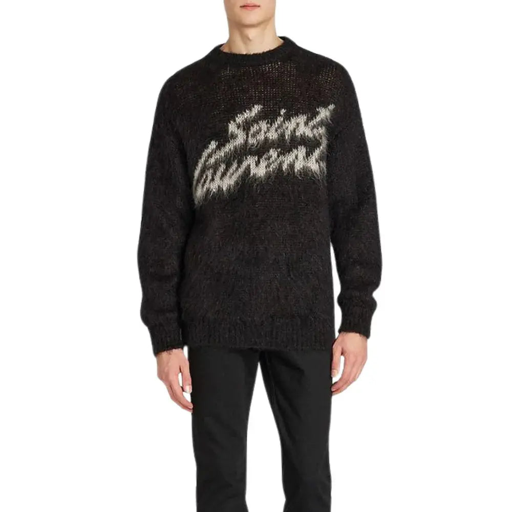 Pull YSL Mohair Sweater Noir NEUTRAL.co